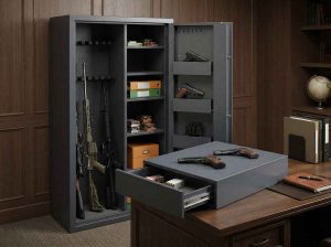 tiroir de sécurité pour armes pour une installation horizontale